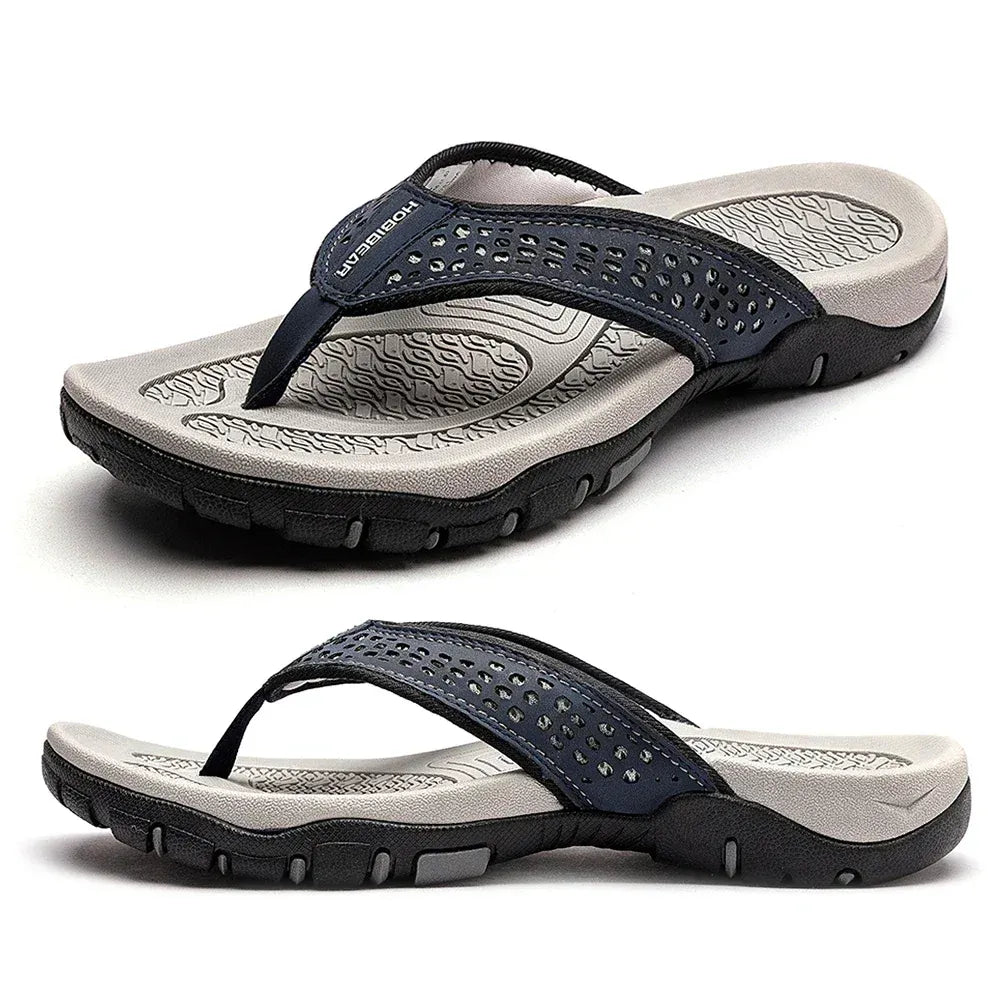 Herren Sportliche Zehentrenner Sandalen mit Fußgewölbestütze – Outdoor & Alltag Flip Flops