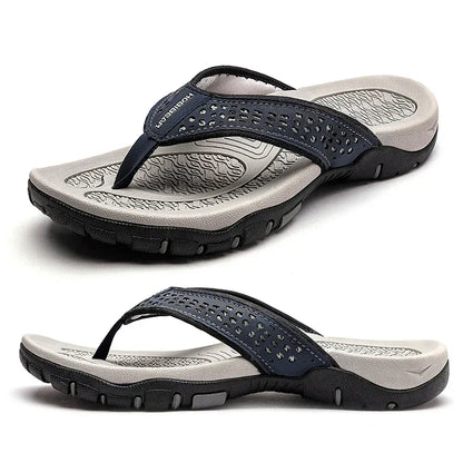 Herren Sportliche Zehentrenner Sandalen mit Fußgewölbestütze – Outdoor & Alltag Flip Flops