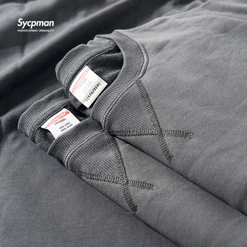 Unisex basic crew-neck sweatshirt gray