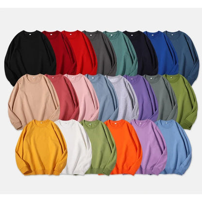 Unisex long-sleeve sweatshirt crew-neck sweater multicolored