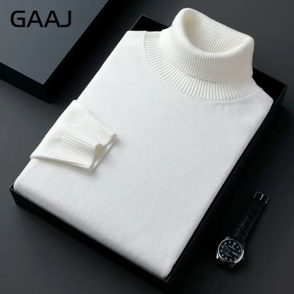 Men's turtleneck sweater long sleeve fine-knit sweater
