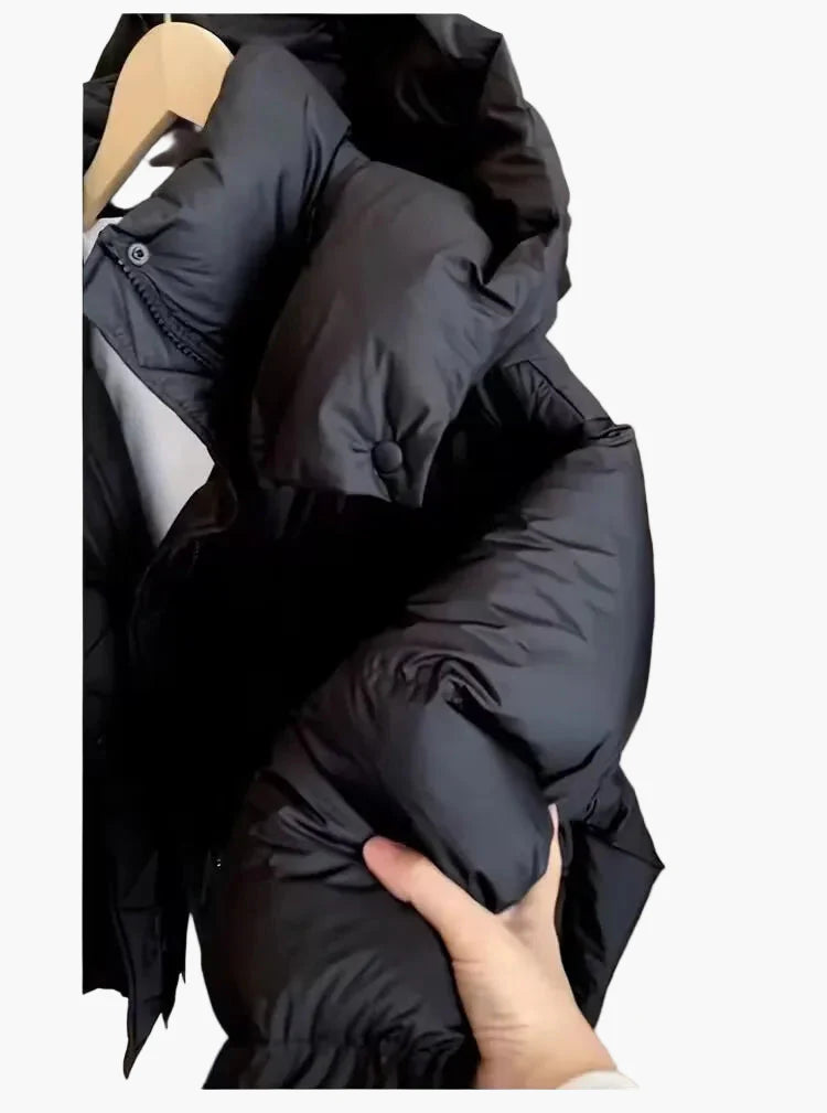Damen Steppjacke mit Kapuze für Herbst und Winter – Warmer Alltagsmantel im modernen Stil
