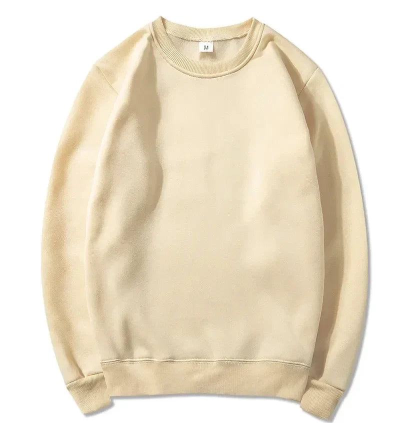 Unisex long-sleeve crew-neck sweatshirt, casual sweater