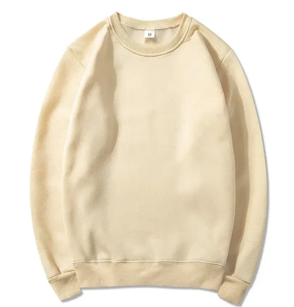 Unisex long-sleeve crew-neck sweatshirt, casual sweater