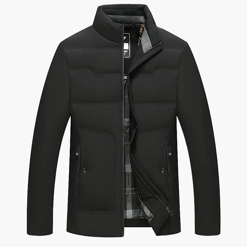 Men's Business Casual Winter Jacket – Windproof, Cold-Resistant, Thickened, Elegant