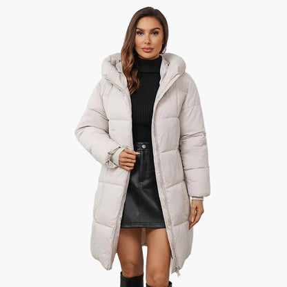 Damen Winter Steppmantel mit Kapuze – Modischer Outdoor Parka für kalte Tage