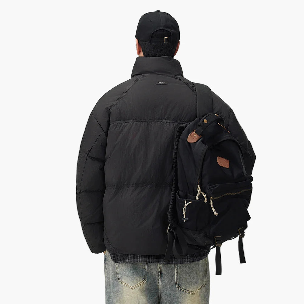 Men's oversized quilted jacket in streetwear style – casual winter jacket for everyday and leisure