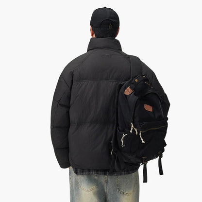 Men's oversized quilted jacket in streetwear style – casual winter jacket for everyday and leisure