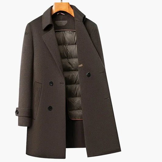Men's Business Coat Classic Elegant Winter Jacket for Office and Everyday Use