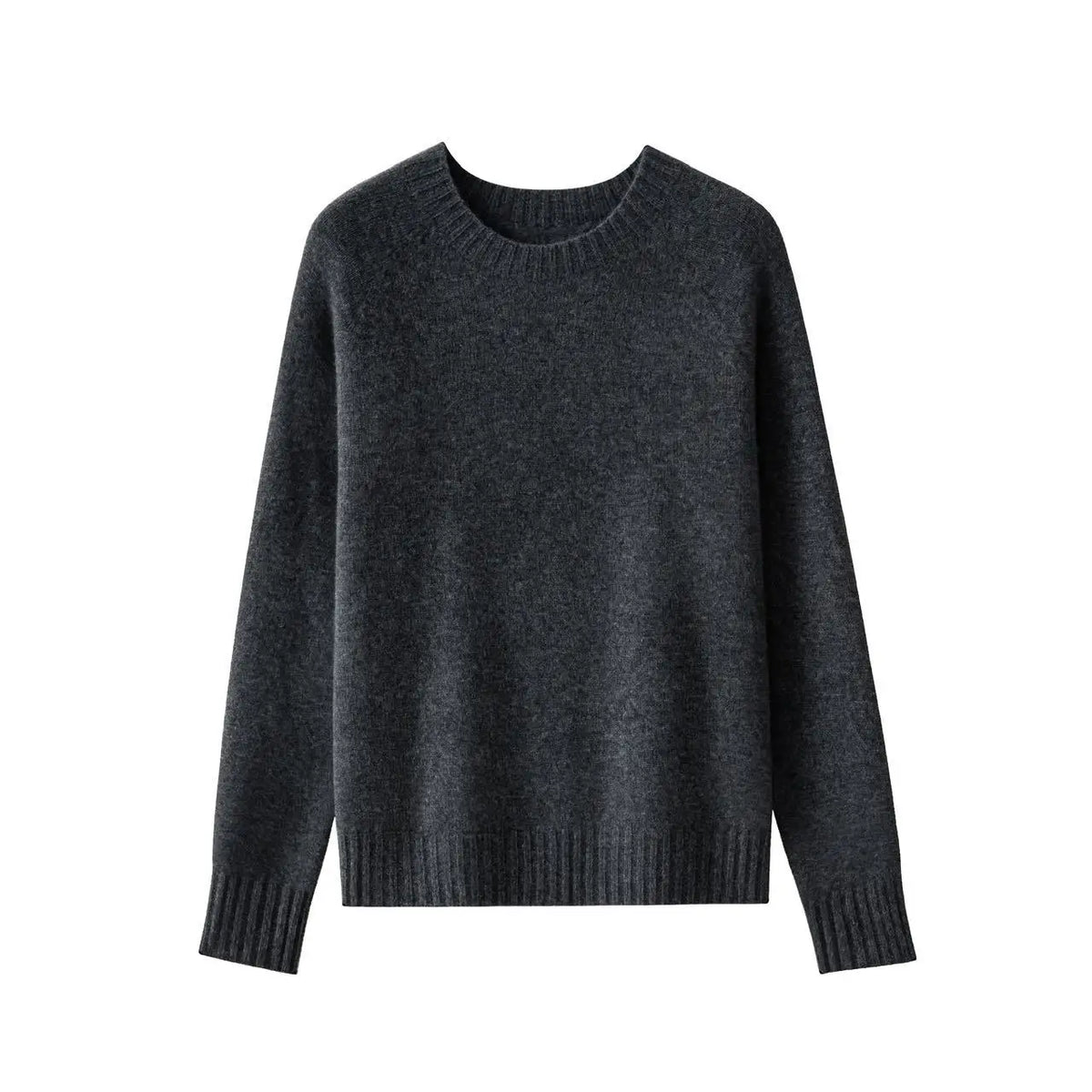 Women's Crew-Neck Sweater Long-Sleeve Basic Knit Sweater