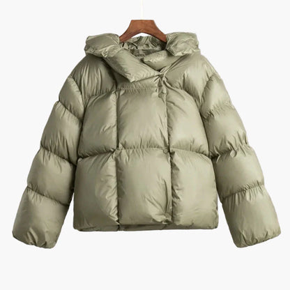 Damen Steppjacke Winterjacke mit Kapuze – Modische Oversize Pufferjacke für kalte Tage