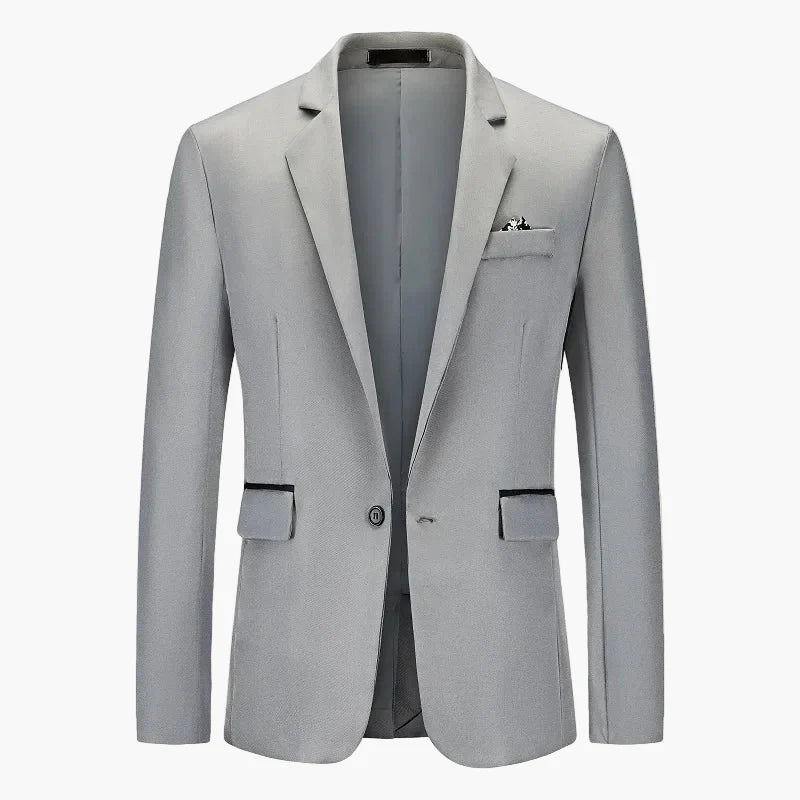 Men's Business Blazer Single-Breasted Modern Slim Fit – Elegant Blazer for Office & Festive Occasions