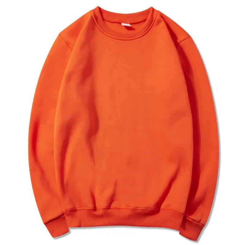 Unisex long-sleeve crew-neck sweatshirt, casual sweater
