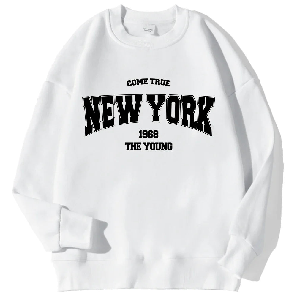 Unisex Sweatshirt Rundhals mit Print – Diverse Farben