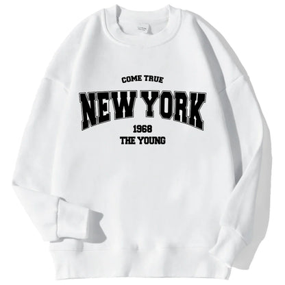 Unisex Sweatshirt Rundhals mit Print – Diverse Farben