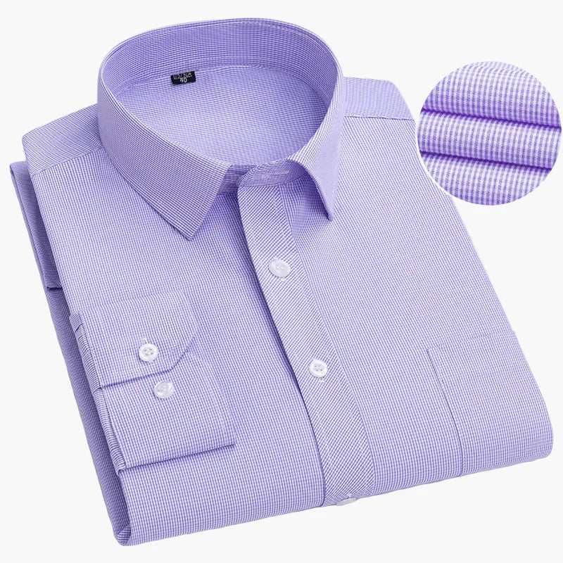 Men's Business Shirt with Stripes – Classic Style for Office & Everyday Use