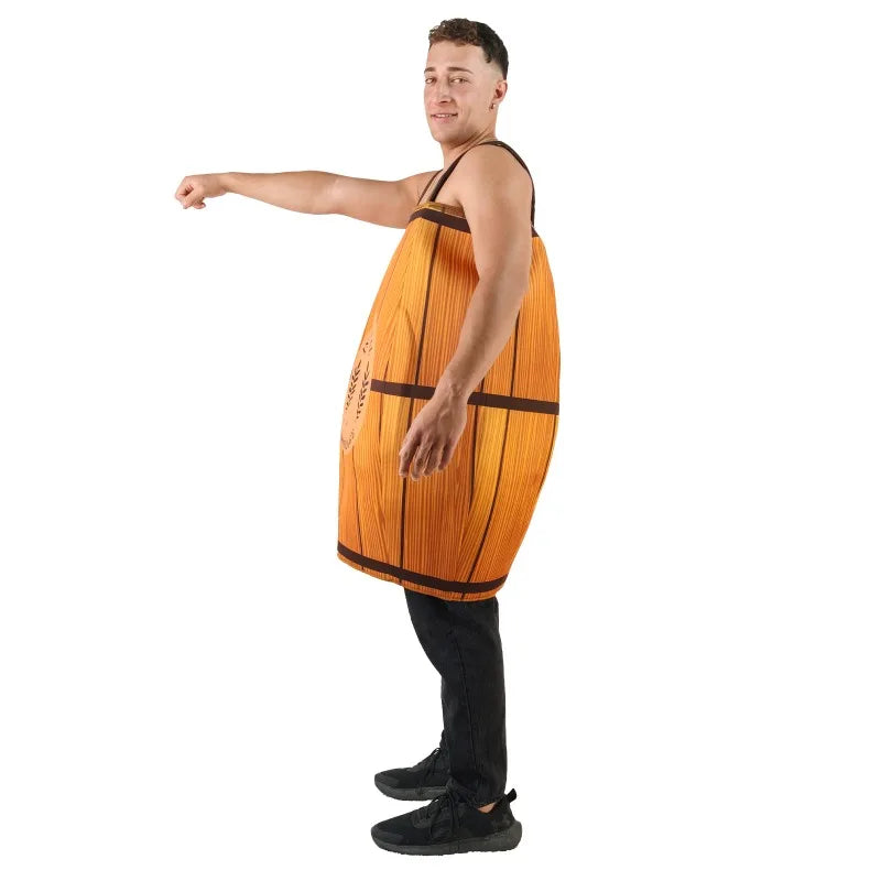 Barrel Costume Wine Barrel Outfit Unisex Party Carnival