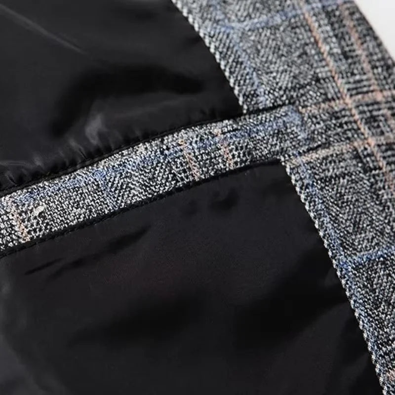 Herren Business Casual Sakko Modern Kariert – Eleganter Alltags- und Büro-Look