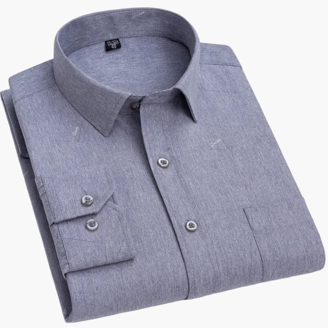 Men's Business Shirt with Stripes – Classic Style for Office & Everyday Use