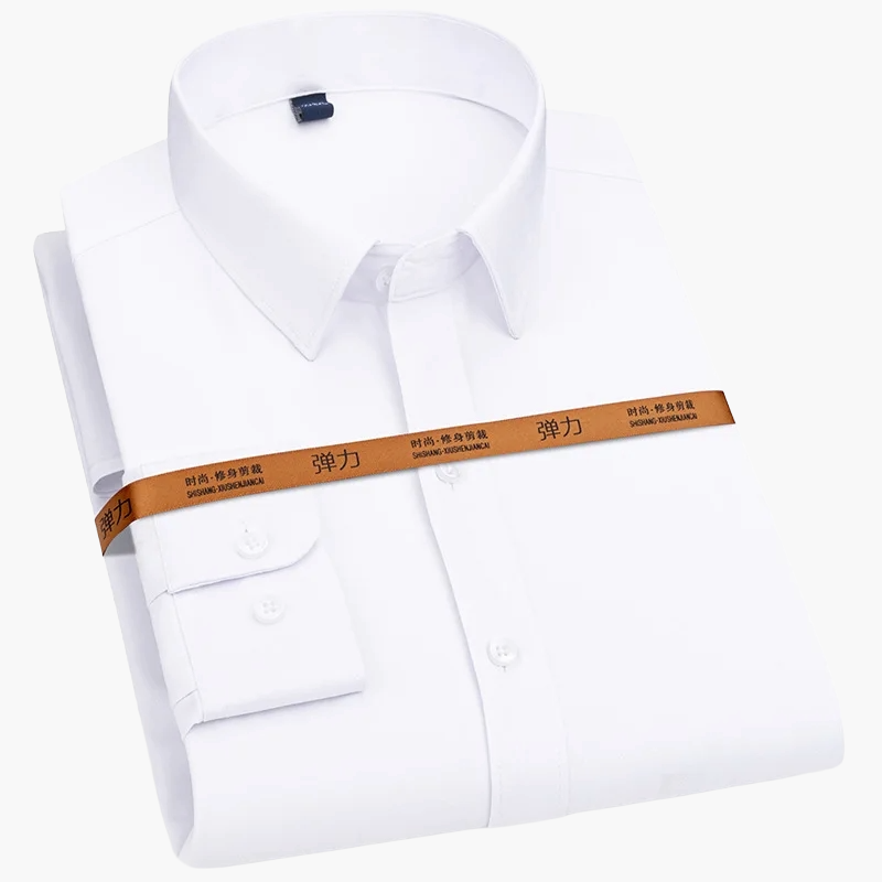 Men's Business Casual Shirt Slim Fit – Elegant Long Sleeve Shirt for Office & Everyday Use