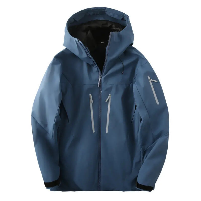 Unisex Kapuzenjacke mit Reißverschlusstaschen – Atmungsaktive Outdoor-Jacke