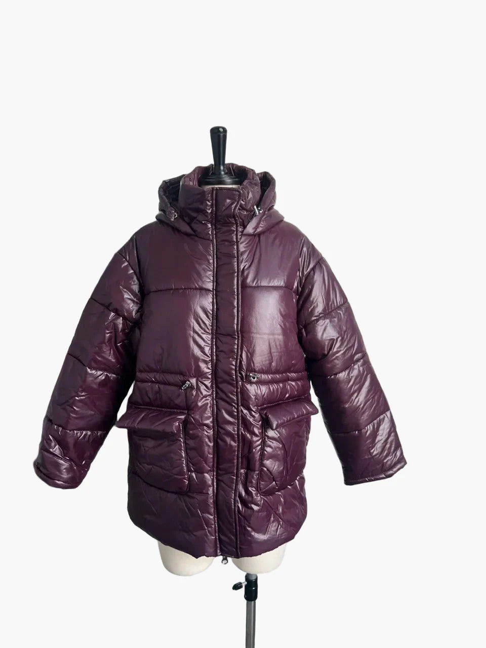 Damen Winter Steppjacke mit Kapuze, modisch, warm und vielseitig für Freizeit und Alltag