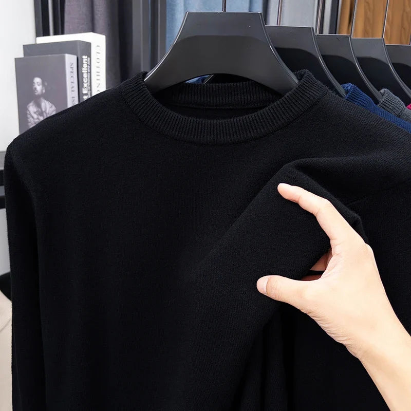 Unisex long-sleeve crew-neck sweater in various colors