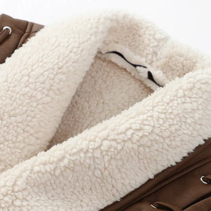 Damen Trendige Kurzjacke mit Schalkragen und Gürtel – Modische Übergangsjacke für Alltag und Freizeit