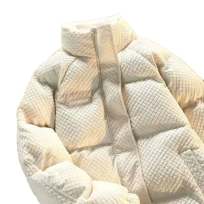 Women's & Men's Quilted Jacket Winter Jacket with Stand-up Collar – Casual, Warm Trend for Everyday & Couple Look