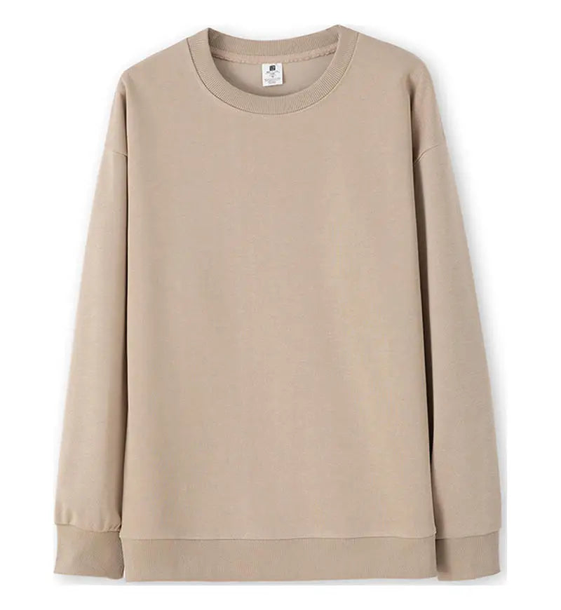 Unisex long-sleeve crew-neck basic sweater in various colors