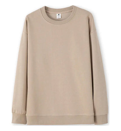 Unisex long-sleeve crew-neck basic sweater in various colors