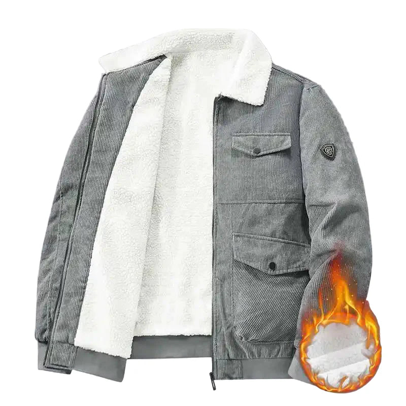 Men's winter jacket fashionable warm lined urban streetwear outdoor jacket