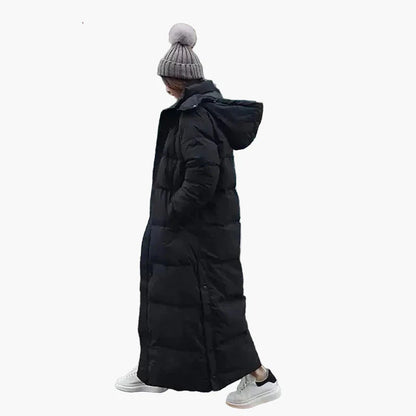 Women's Winter Quilted Coat Long – Fashionable Casual Parka for Cold Days
