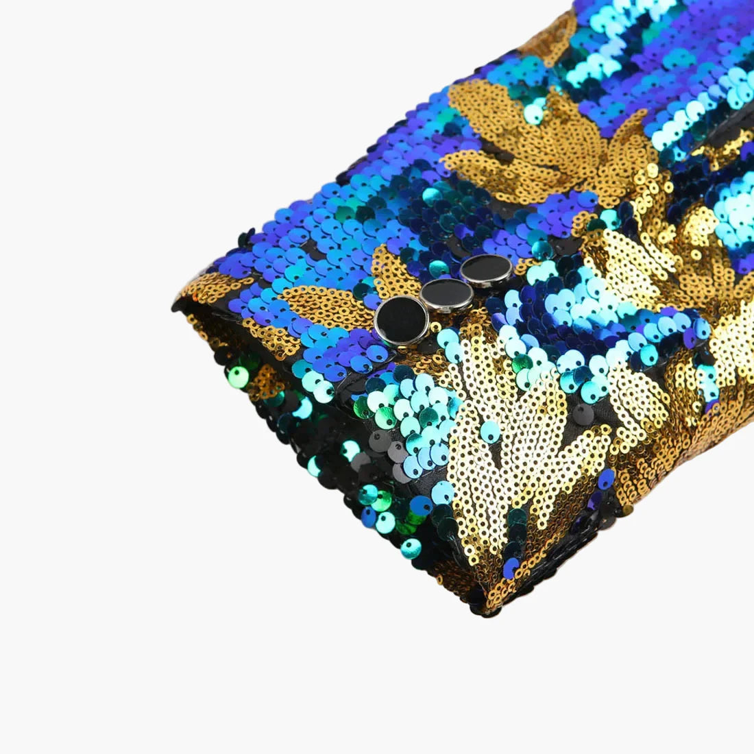Men's blazer with sequins and floral pattern – Elegant party & event jacket in extravagant design