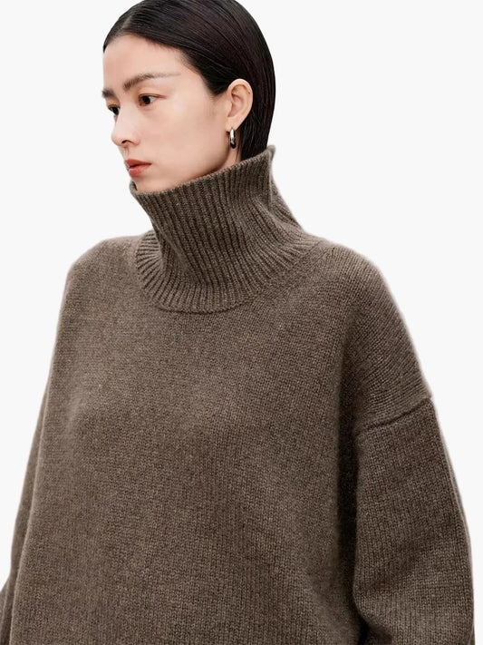 Damen Oversize Rollkragenpullover – Modischer Komfort für den Alltag