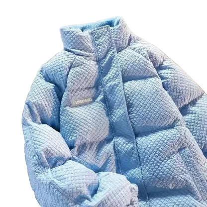 Women's & Men's Quilted Jacket Winter Jacket with Stand-up Collar – Casual, Warm Trend for Everyday & Couple Look