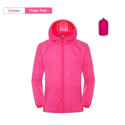Leichte Kapuzenjacke Faltbar Windbreaker & Regenjacke Unisex