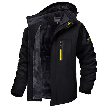 Winter Outdoorjacke Herren gefüttert Camouflage Kapuzenjacke