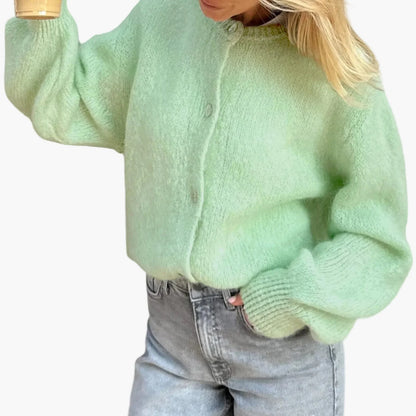 Women's knitted jacket in classic style – Comfortable casual cardigan for everyday use