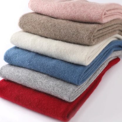 Women's Crew Neck Fine-Knit Long-Sleeve Sweatshirt