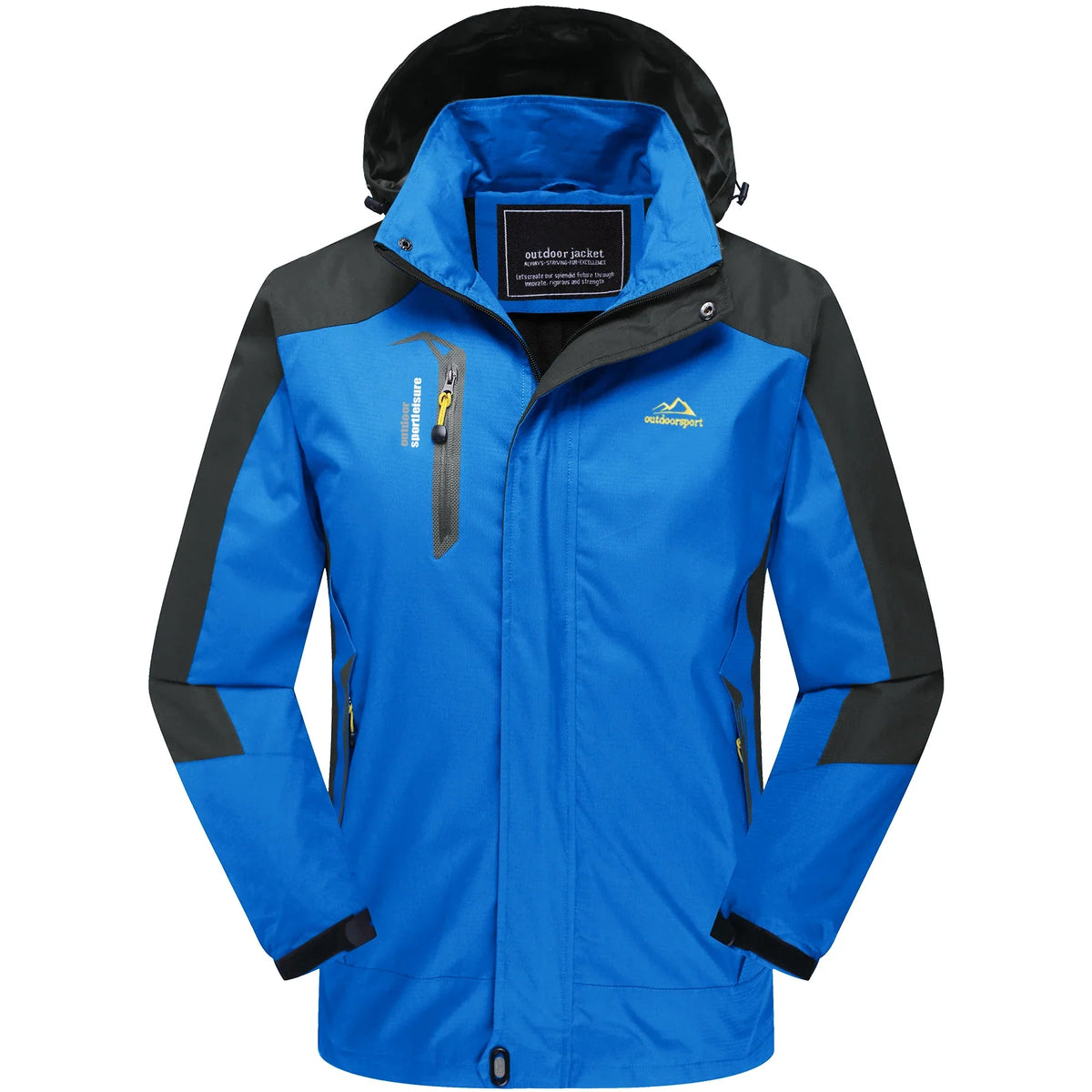 Outdoor Funktionsjacke für Herren – winddicht & wasserabweisend mit Kapuze