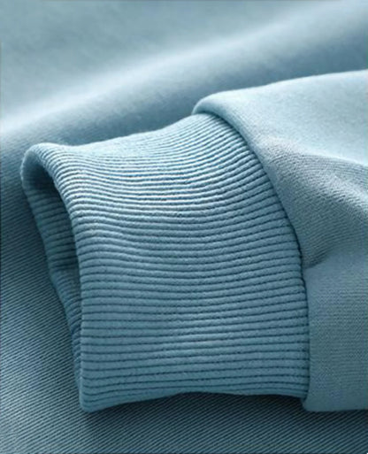 Unisex long-sleeve crew-neck basic sweater in various colors