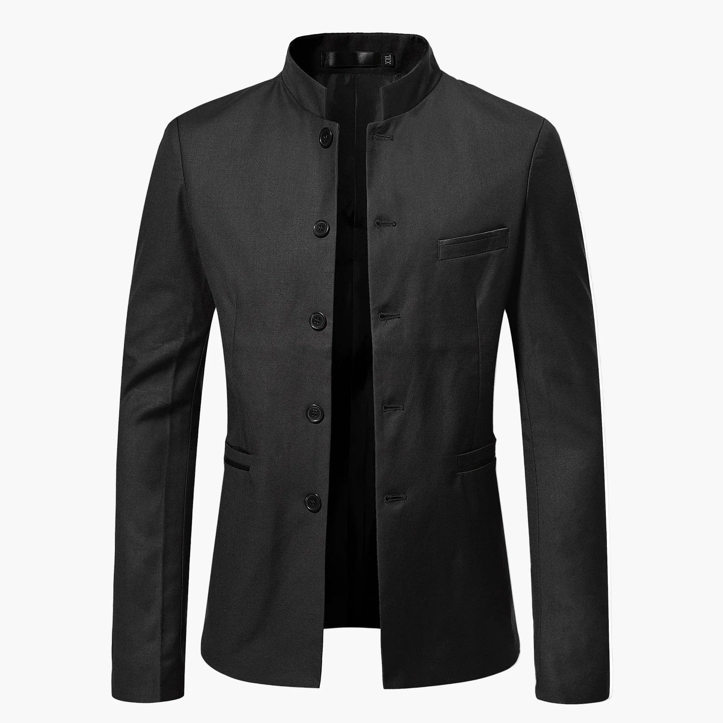 Men's Stand Collar Jacket Modern Business Elegant Casual Blazer