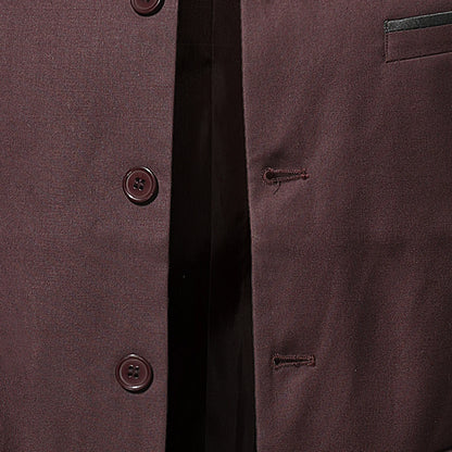 Men's Stand Collar Jacket Modern Business Elegant Casual Blazer