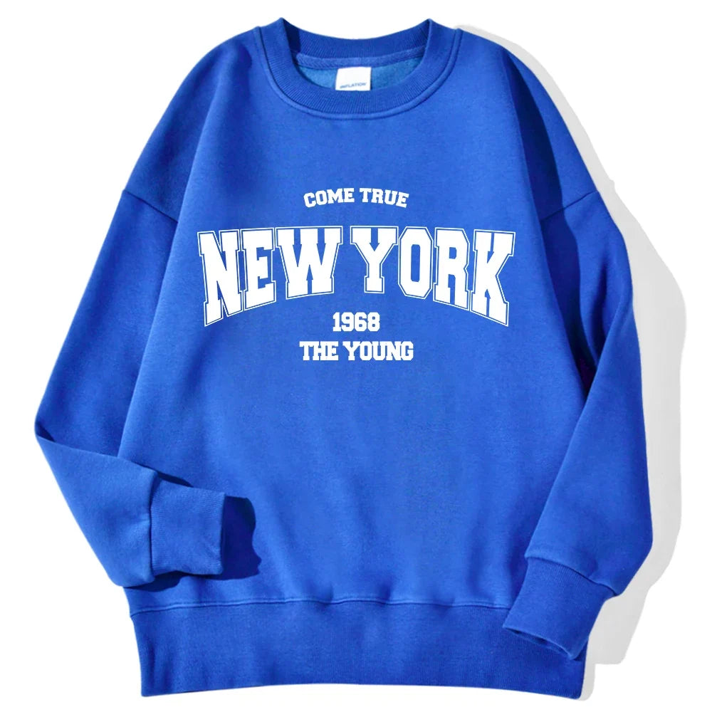 Unisex Sweatshirt Rundhals mit Print – Diverse Farben