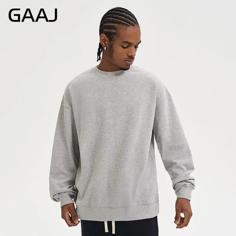 Unisex long-sleeve crew-neck sweatshirt, casual sweater