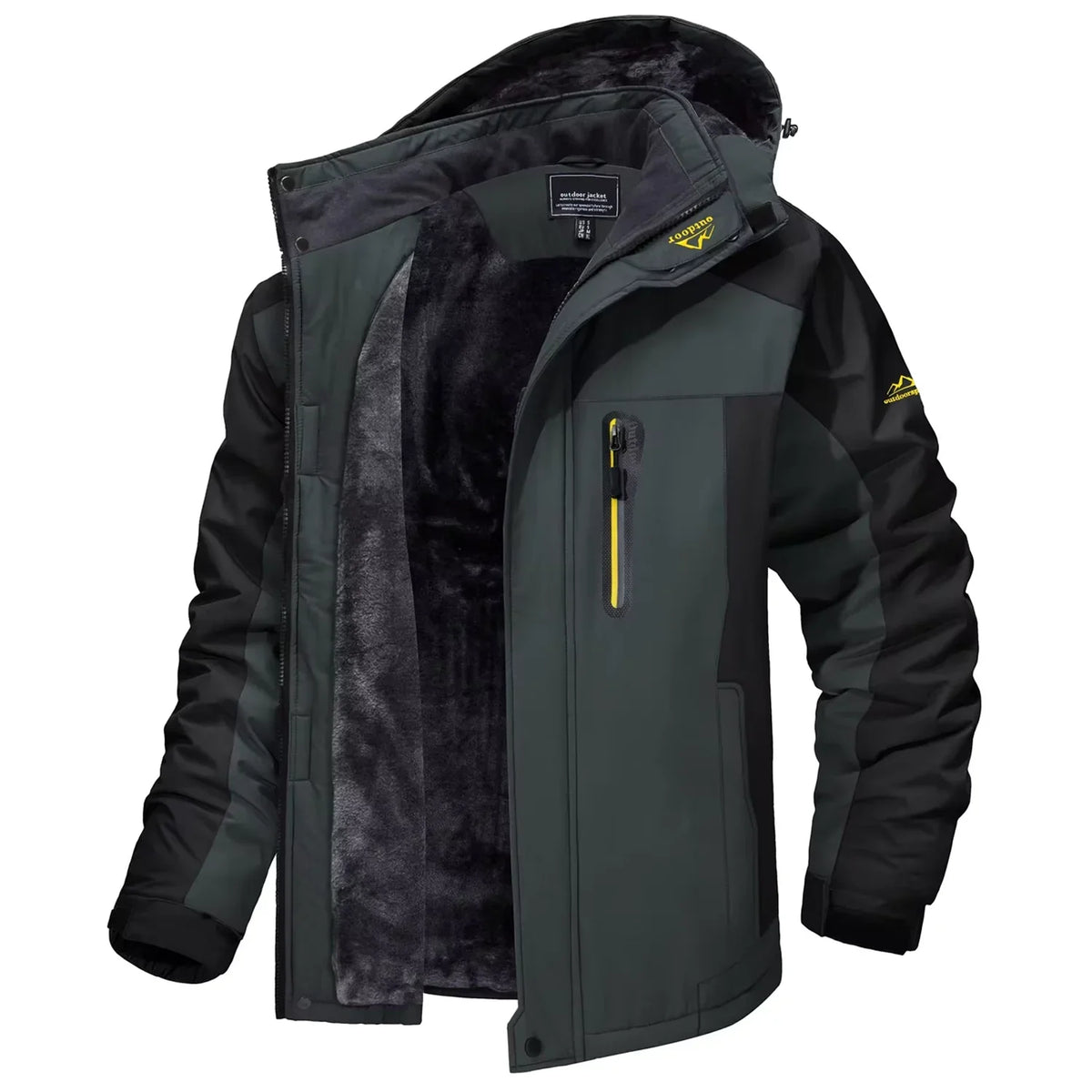 Winter Outdoorjacke Herren gefüttert Camouflage Kapuzenjacke