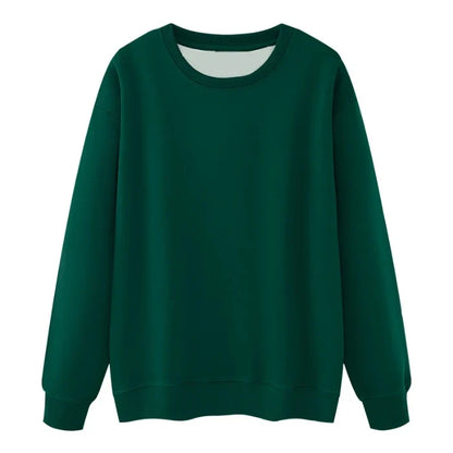 Unisex Long-Sleeve Crew-Neck Sweatshirt with Inner Lining