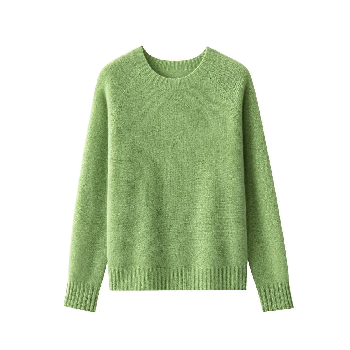 Women's Crew-Neck Sweater Long-Sleeve Basic Knit Sweater