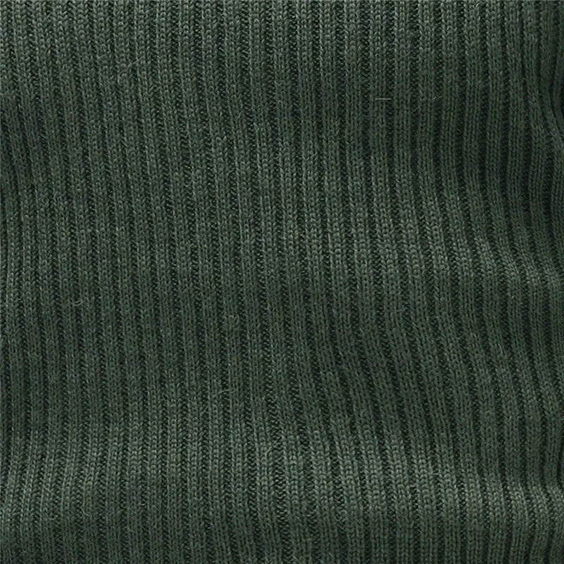 Men's Military-Style Knit Sweater with V-Neck – Fashionable Casual and Outdoor Sweater